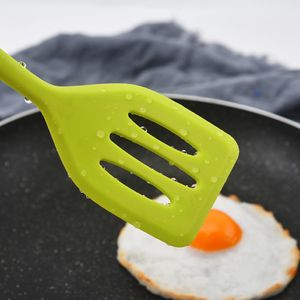 Silikon Yuvalı Turner Mutfak Pişirme Araçları Yapışmaz Spatula Krepleri Tavan Kürek Tesisleri