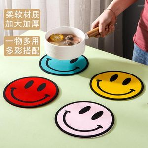 Table Mats Heat Resistant Silicone Mat Drink Cup Coasters Non-slip Pot Holder Placemat Kitchen Accessories
