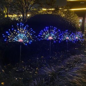 90/120/150 LEDS güneş havai fişek ışıkları karahindiba su geçirmez peri çelenk ip lambası açık Noel dekoratif