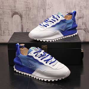 British Designer Dress Wedding Party Shoes Fashion Mesh Breattable Light Lace-Up Low Top Casual Sneakers Round Toe Business Driving Walking Loafers Y203