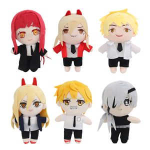 Cartoon Plush Dolls Figure Toy 20cm Anime Chainsaw Man Toys Cute Makima Quanxi Chainsaw-Man Plushies