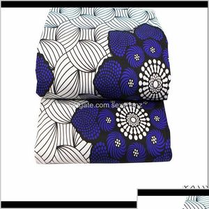 Tygkl￤dkl￤der Drop Delivery 2021 21 Produkter Ankara Polyester Prints Binta Real Wax High Quality 6 Yards African f￶r OTV15