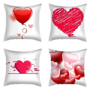 Christmas Decorations Heart Pillowcases Valentines Day Gift For Boyfriend Girlfriend Pillow Covers Bed Sofa Home Decor Party Cushion Cover