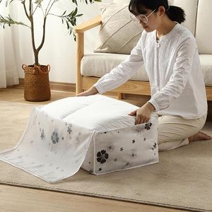 Clothing Storage Home Quilt Bag Foldable Clothes Blanket Closet Sweater Organizer Box Pouches 55x36x20cm C50