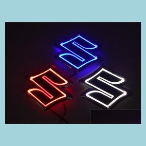 Adesivi per auto Nuova lampada distintivo standard 5D Logo auto modificato speciale Emblema luce a led per Suzuki Alto / Jimny Drop Delivery 2022 Cellulari Dhcky