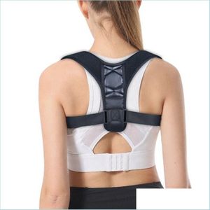 Bachaz Brace suporta corretor de postura ajustável para homens Posturas de volta Posturas Brace Clavicle Support Stop Sproughing e Curting T Dhnth