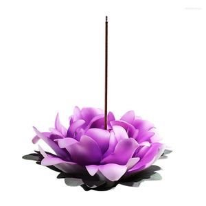 Fragrance Lamps Room Living Incense Burner Ceramic Handmade Peony Flower Holder Desktop Decorations Porta Incienso Home Decor