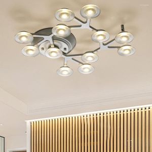 Plafoniere 12W LED Nero Bianco Illuminazione creativa Decorazioni per la casa Lampade Camera da letto Soggiorno