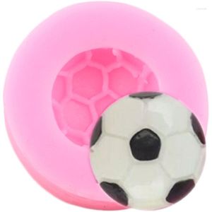 Baking Moulds 3D Mini Football Shape Silicone Molds Baby Birthday Fondant Cupcake Topper Cake Decoration Tool Chocolate Gumpaste Candy