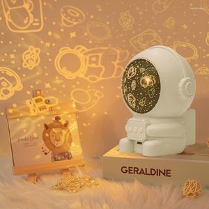 Night Lights Astronaut Galaxy Star LED Lamp Decoration Home Light Projection Atmosphere Dream Master Birthday Gift