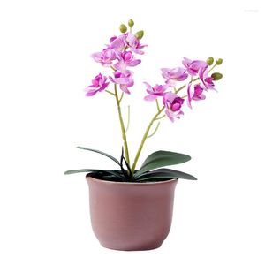 Dekorativa blommor Festival Artificial Real Touch Moth Orchid Butterfly For House Home Wedding Decoration