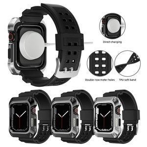 Para Apple Watch Ultra Series 8 7 6 5 4 SE LOLO Mod Kit Armadura Proteção Banda de Caixa Tampa 44mm/45mm