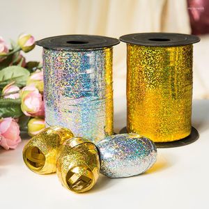 Party Decoration 10m/roll Balloons Ribbons Laser Color Golden Drawing Holiday Wedding Decorations Supplies Balloon Tie Ropes
