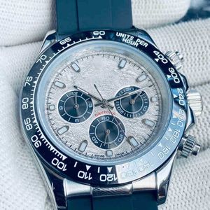 ساعة Wristwatch Chronograph Hatses مصممة فاخرة للرجال جميع الفولاذ المقاوم للصدأ 6 دن تلقائي الشريط الميكانيكي الشريط