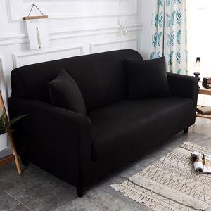 Stol täcker fast färg vardagsrum hem polyester fiber modern stretchbar elastisk hörn soffa säte kudde omslag 1/2/3/4 utomhus