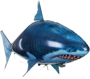 Novelty Games Remote Control Shark Toys Air Swimming Fish Animal Toy Radio Blimp Inflatable Balloon Flying