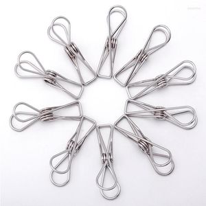 Clothing Storage 100/50 Pcs Multipurpose Stainless Steel Clips Clamps Clothes Pins Pegs Holders Household Towel Socks Clip
