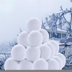 Party Decoration Simulation Christmas Snowball Xmas Ornaments Inomhus Realistiska falska mjuka sn￶bollar f￶r Battle Game Educational Toys