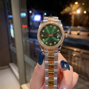 Ladies Watch 31mm Automatiska mekaniska klockor för kvinnors armbandsur flickvän rostfritt stål mode med kalenderdesigner armbandsur Montre de luxe