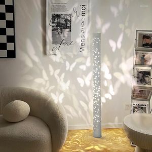 Floor Lamps RGB LED Butterfly Lights For Living Room Bedroom Vertical Lamp Light Shadow Simple Home Decoration