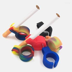 Storage Bottles Wonderlife Wholesale Waterproof Endlessly Artifact 1 PC Silicone Ring Finger Hand Rack Cigarette Holder For Regular Smoker