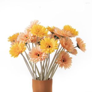 Decorative Flowers Simulation Gerbera Sunflower Home Decoration Cloth Artificial Bouquet Fake Flower For Wedding