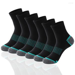 Sports Socks Mens Crew Outdoor Athletic Mountaineering Vandring Basket Sweat-Absorbing Sock f￶r alla s￤songer