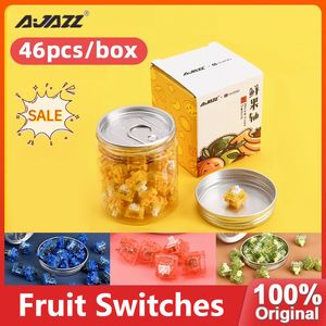 Tastaturen AJAZZ Oiced Fruit Switch 3 Pin Huanno Tactile Silent es Mechanische Tastatur Gaming Kompatibel Fit GK61 GK64 GH60 221031