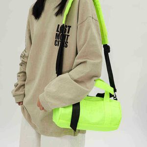 Duffel bag Fashion Small Nylon Travel Bag Handbag Summer Women Shoulder Crossbody Female Yoga Sport Bag Men Outdoor 220728