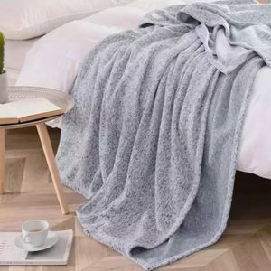 Sublimation Polyster Decke 50x60 Zoll Blank Grau Jersey Pullover Fleece Decken DIY Druck Sofa Bett Teppich FY5623 GP0102