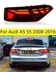 Стиль автомобиля для Audi A5 S5 2008-2016 Светодиодный хвостовой анимация DRL Dynamic Signal Reverse Automotive Accessories