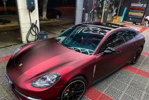 Matte Metallic Romanee Red Vinyl Wrap Film Self Adhesive Sticker Decal Vehicle Car Wrapping Foil Roll Air Release Free