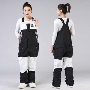 Skiing Pants Women Ski Pant Men Snowboard Bib Trouser Winter Overall Windproof Waterproof Warm Couple For Outdoor Sport Wear Mountain Hiking