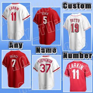 Joey Votto Baseball Johnny Bench Barry Larkin Tröjor Pete Rose Ken Griffey Jr Eugenio Suarez Tyler Stephenson Reds Jonathan India Hunter Greene Matt Reynolds