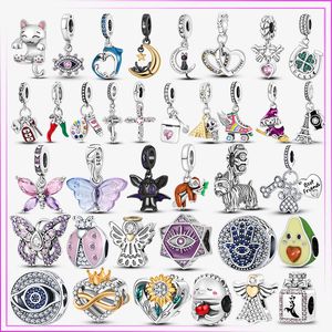 Charms 925 Sterling Sier Beetles Farfalla Angelo Perlina Girasole A Forma Di Cuore Plata De Ley Per Bracciale Ciondolo Originale Drop Delivery Smtbu