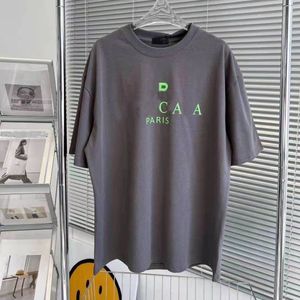 特大の男性女性Tシャツクラシックデザイナーレタースタイルルーズ契約カップルアパレルアメリカヨーロッパポップのためのカジュアルポロ