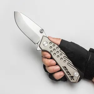 Heavy Folding Knife Rogue Shark SCK Tactical Hunting Outdoor Equipment Thickened Strong S35VN Blade Titanium Handle Practical EDC Custom Survival Tools