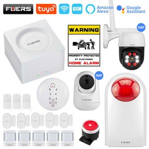 Inne kamery CCTV Fuers G95 Wifi Gsm Tuya Inteligentny dom Zestawy systemów alarmowych Draadloze Burgl Controle 433Mhz Sirene Pir Motion Sensor 11 Talen J221026