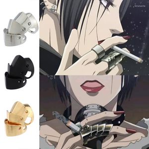 Pierścienie klastra anime oosaki nana sam Scroll Joint zbroja pierścień punkowy gotycki metalowy metalowy palec knuckle dla kobiet biżuteria prezent cosplay