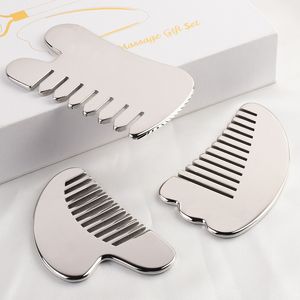 Anti Wrinkle Face Neck Body Massager 304 Stainless Steel Gua Sha Scraping Tool Health Care Facial Massage Guasha Board