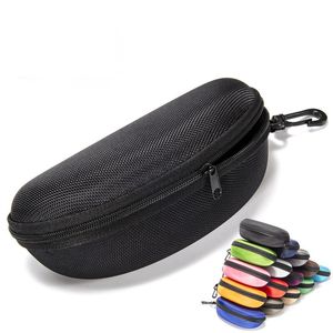 Sunglass Protection Box Oxford Cloth Black Color Zipped Glasses Case Optional Cloth 8 Colors DH875