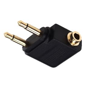 3,5 mm Jack Audio Headphone Connector Adapter för flygplanets flygplans Travellurar Huvudset 3.5mm Converter Plug -adapter