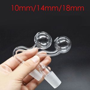 Atacado 10mm/14mm/18mm masculino feminino transparente 30mm bola grande tigela queimador de óleo de vidro para fumar reciclador de água dab rig bong