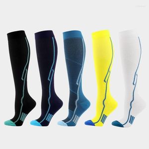 Women Socks Men Compression Nylon Nursing Stockings Specializes Outdoor Cycling Fast-drying Breathable Adult Sports