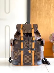 World Cup CHRISTOPHER Organize travel backpack Bag real Leather luggage High school Bags capacity designer luxury Shouler Embossing handbag go trunk large vtravel