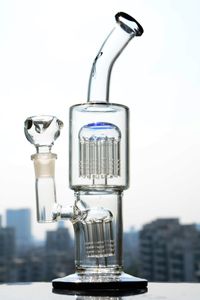 11,4 Zoll TORO Glaswasserbongs Recycler Bohrinseln Wasserpfeifen Rauchpfeifen Gläser Wasserpfeife mit 18-mm-Banger