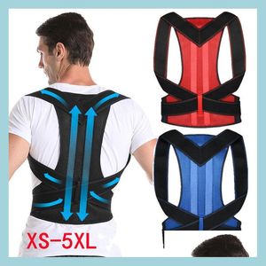 Body Braces Supports 3 Colors Adjustable Support Correction Back Lumbar Shoder Brace Belt Posture Corrector Drop Delivery 2022 Hea Dh168