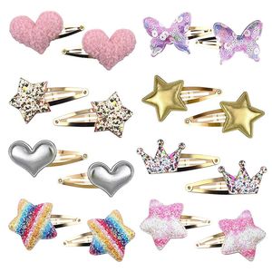 Paillettes Cartone animato Farfalla Forcina Ragazza Bambino Carino Frangia Lato Amore Clip Copricapo Accessori per capelli per bambini Ragazza Mollette rotte Concessioni di prezzi diretti in fabbrica