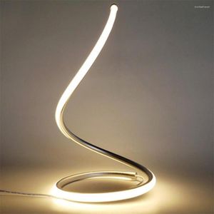 Lampade da tavolo Lampada a forma di serpente a braccio lungo Lampada da scrivania a LED da 15 W Bianco caldo Lampada da lettura per studio con protezione per gli occhi Comodino