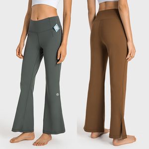 Kvinnors yogabyxor Fashion Wide Leg Pants Outfit Dance Fitness Slim mångsidig Flare Pant Sports Leggings Autumn and Winter New Product Velafeel